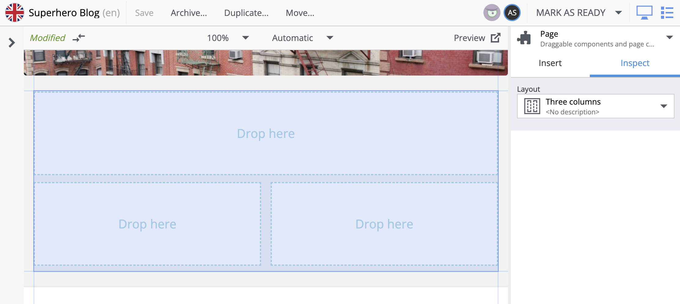Layout component