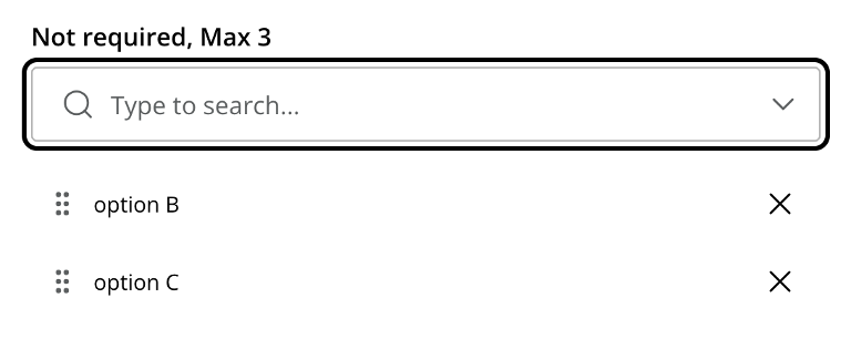 Two options selected