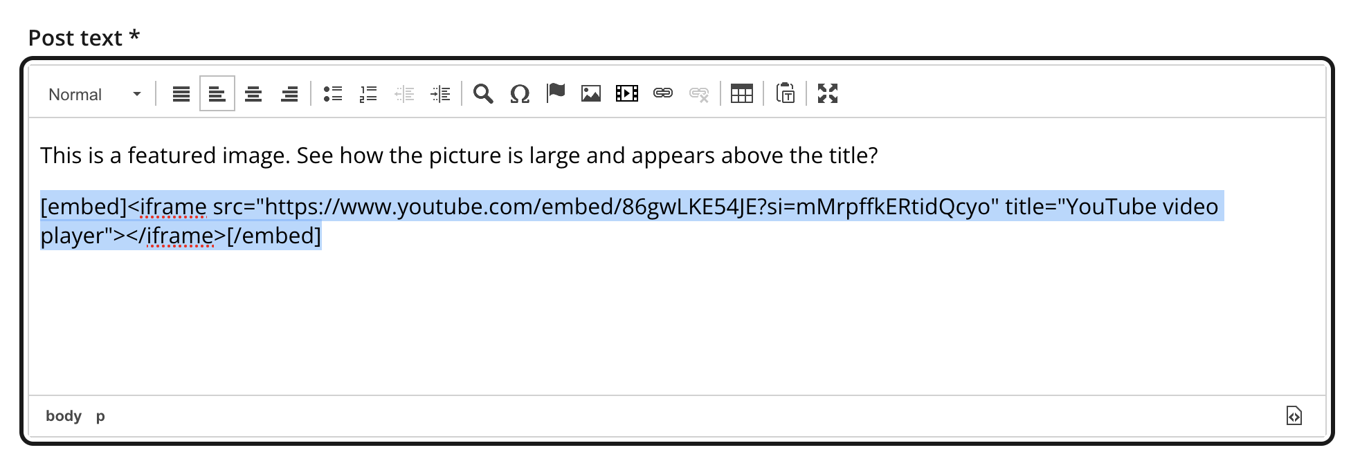 Showing the macro reference as text within the editor