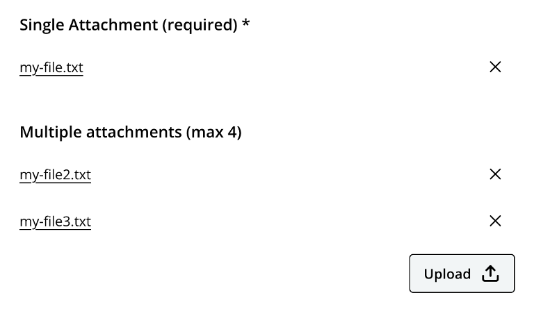 Two variants of the AttachmentUploader