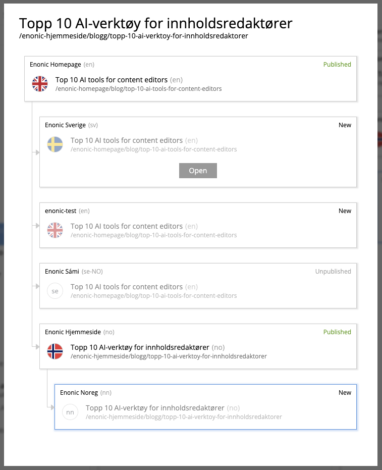 Layer dialog