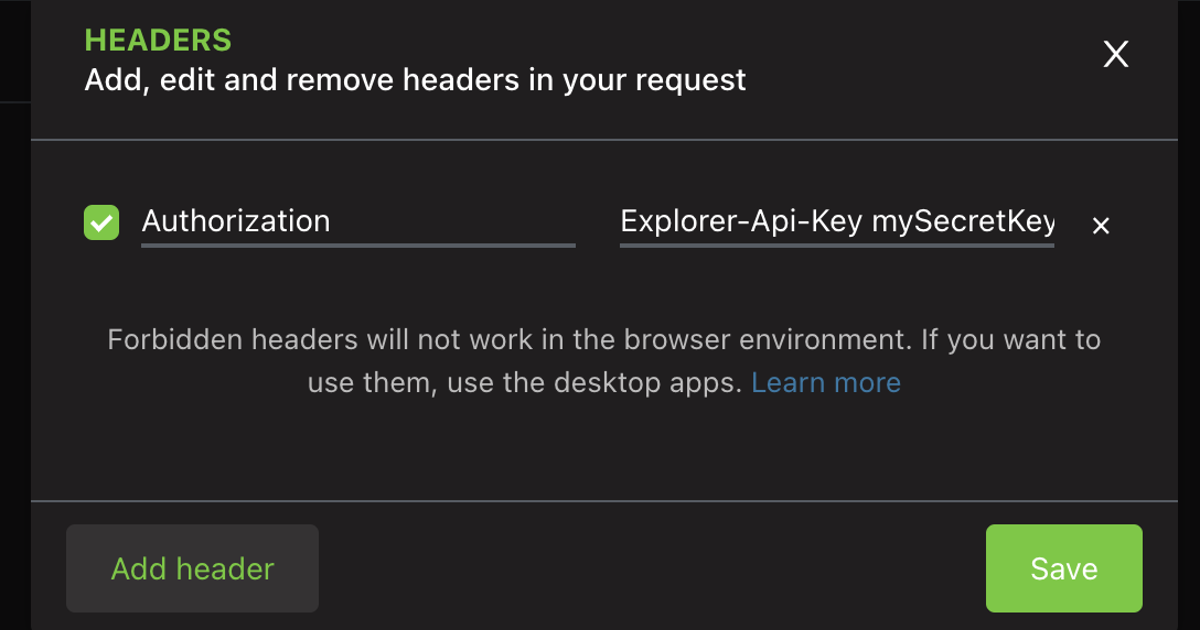 API keys - Enonic Developer Portal