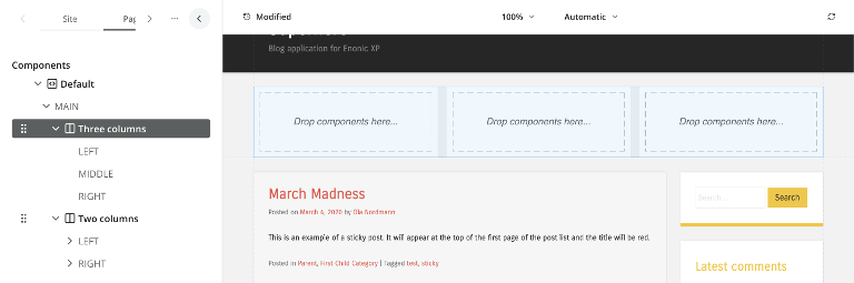 a default page