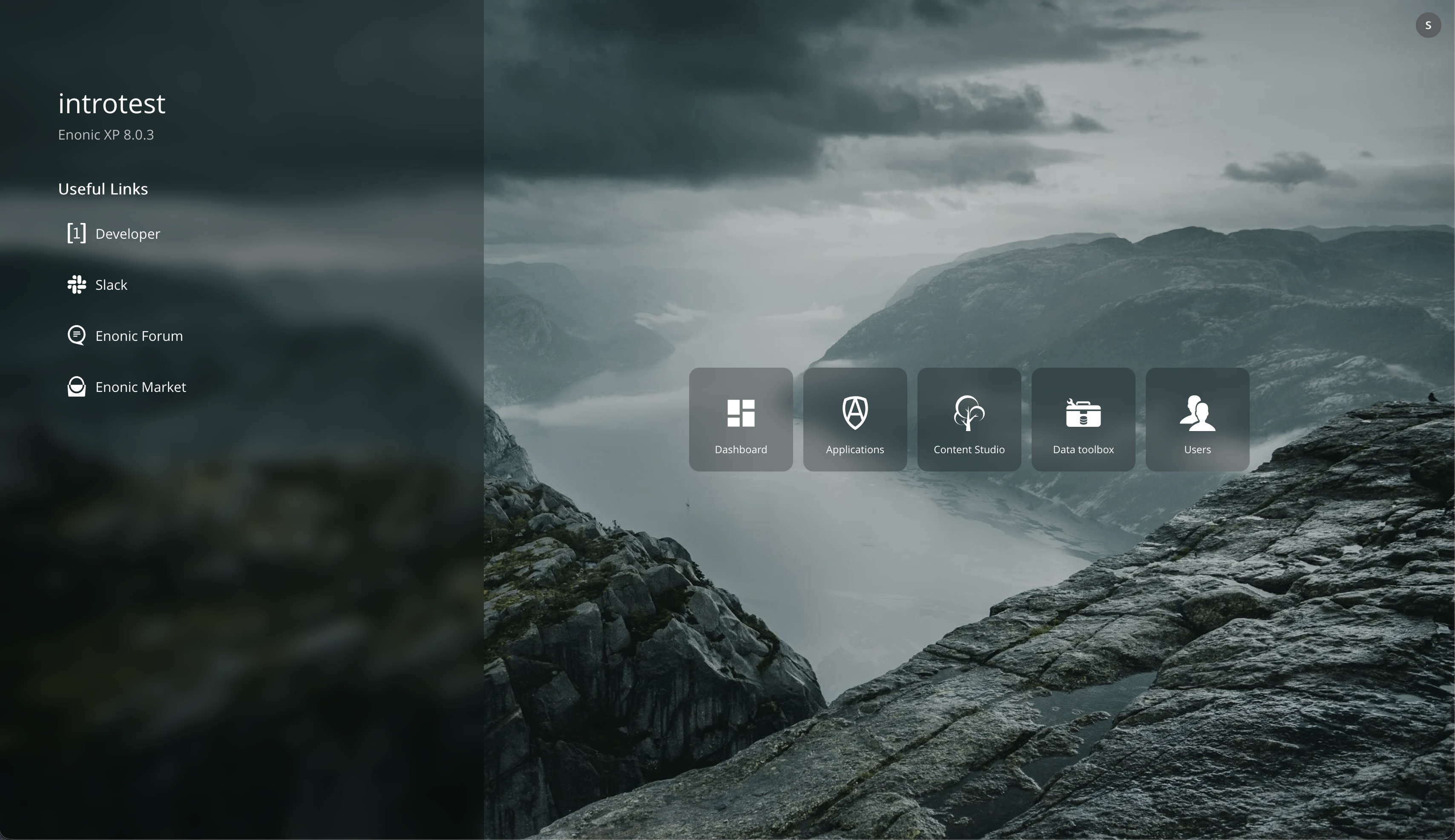 The XP admin dashboard