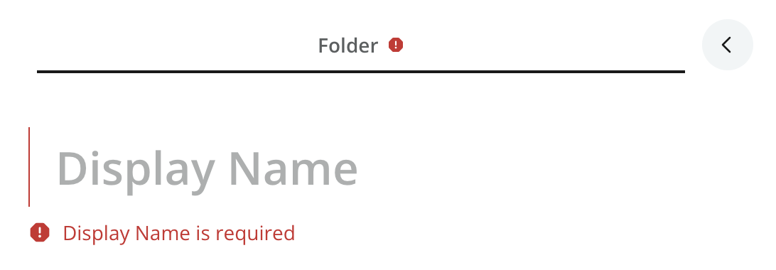 Folder content item in the Content Editor