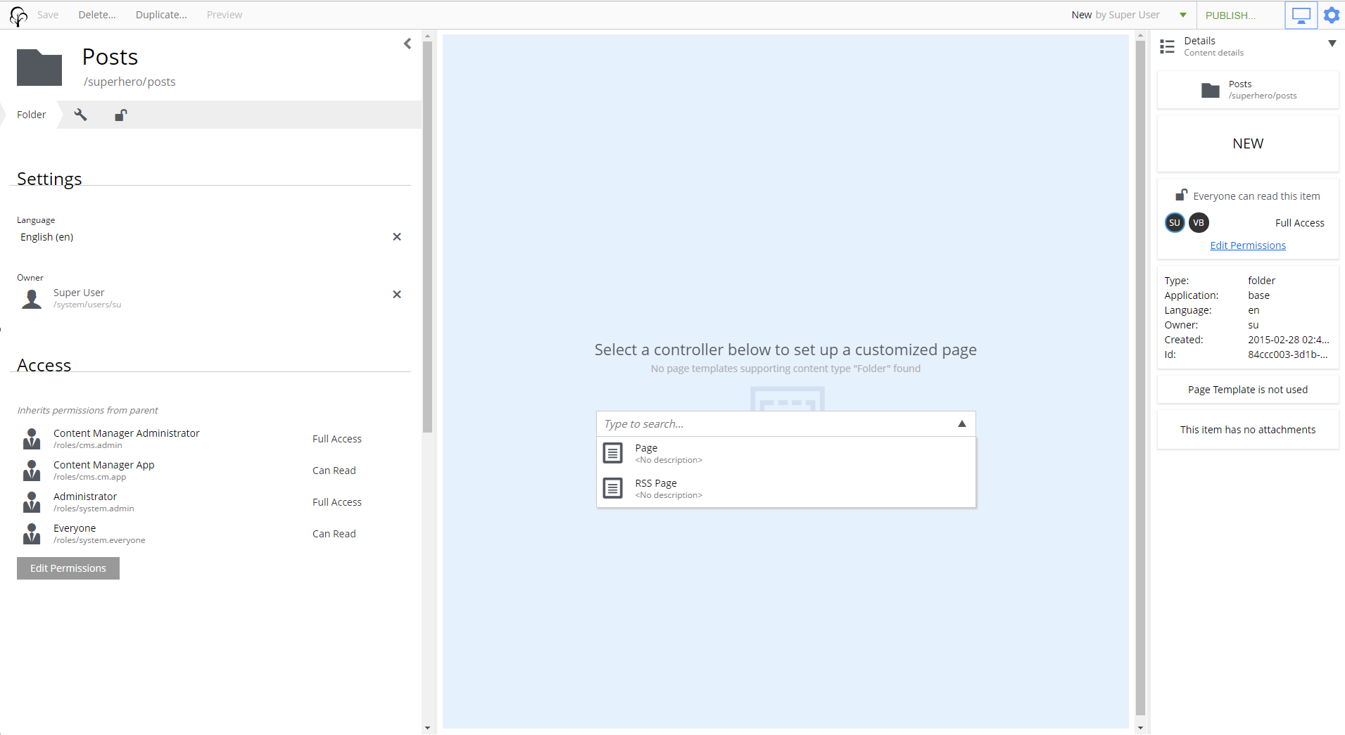 Selecting a controller for unsupported content