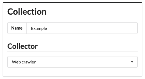 Collection name