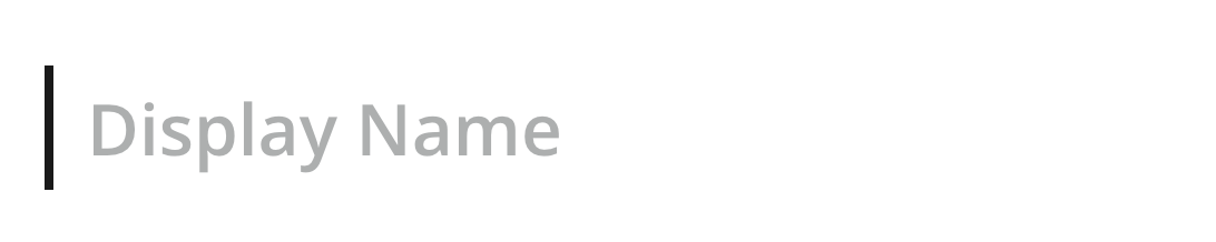 Display name field as seen in the Content Studio at the top of the content editor form