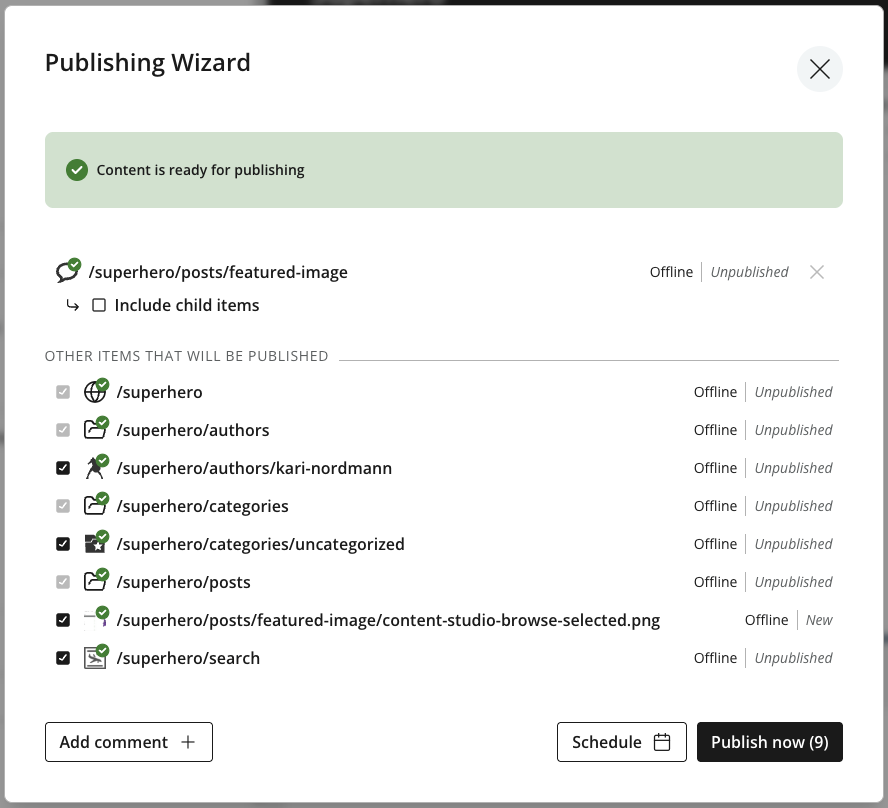 Publishing Wizard - all dependencies