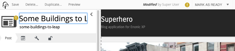 Modified (published + in-progress) content