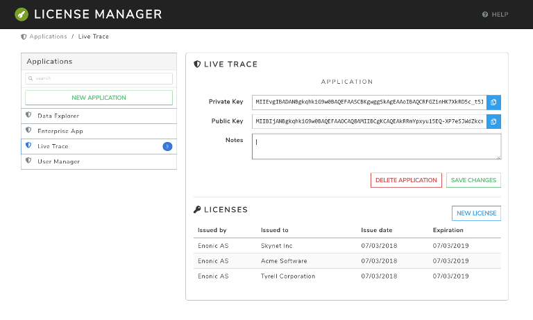 license manager