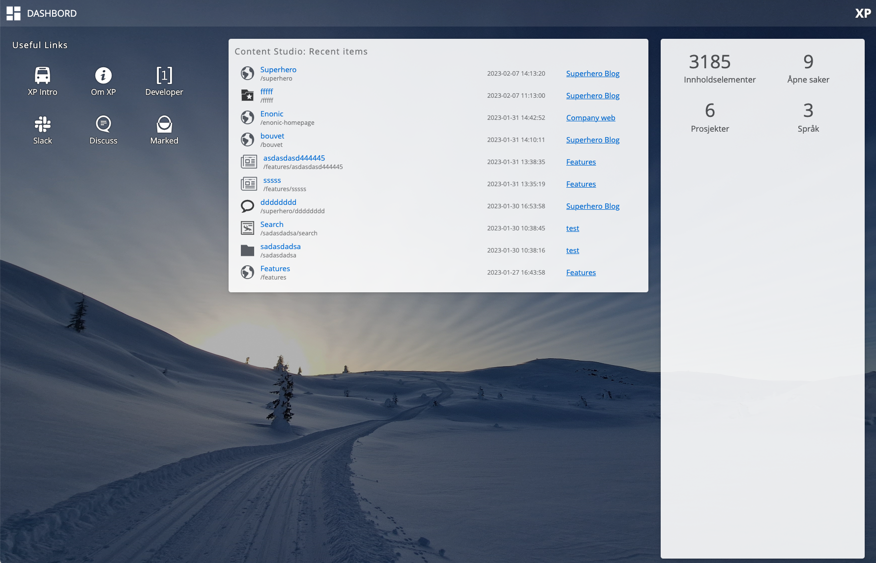 Dashboard Widgets