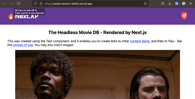 front page