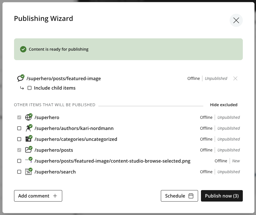 Publishing Wizard - mandatory dependencies