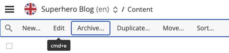 Toolbar accessibility