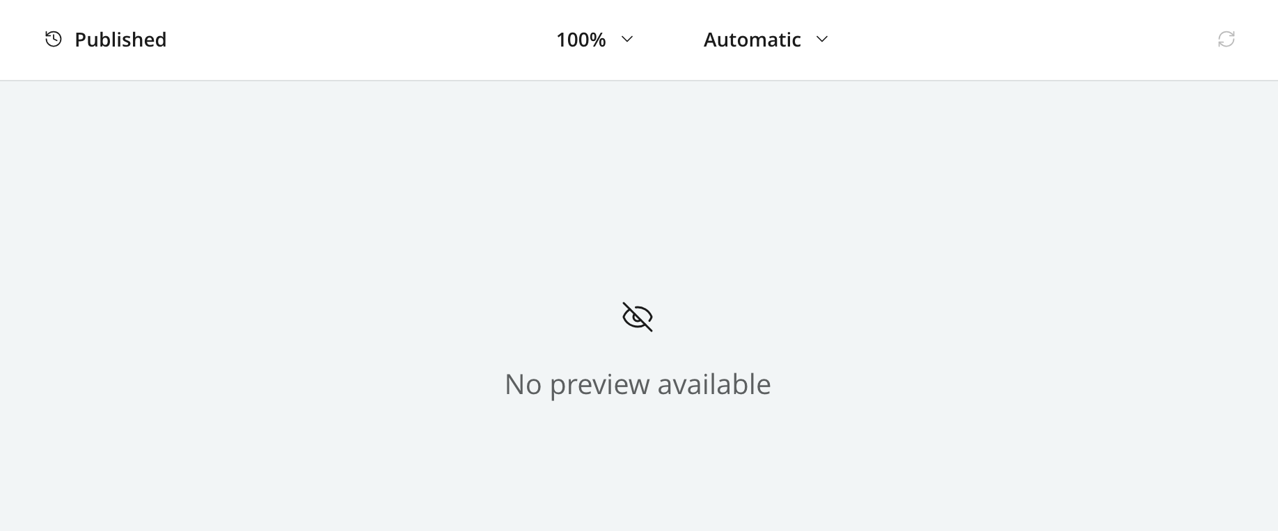 Preview panel showing "No preview available"