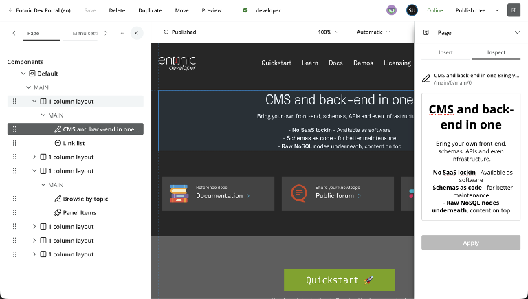 Page editor