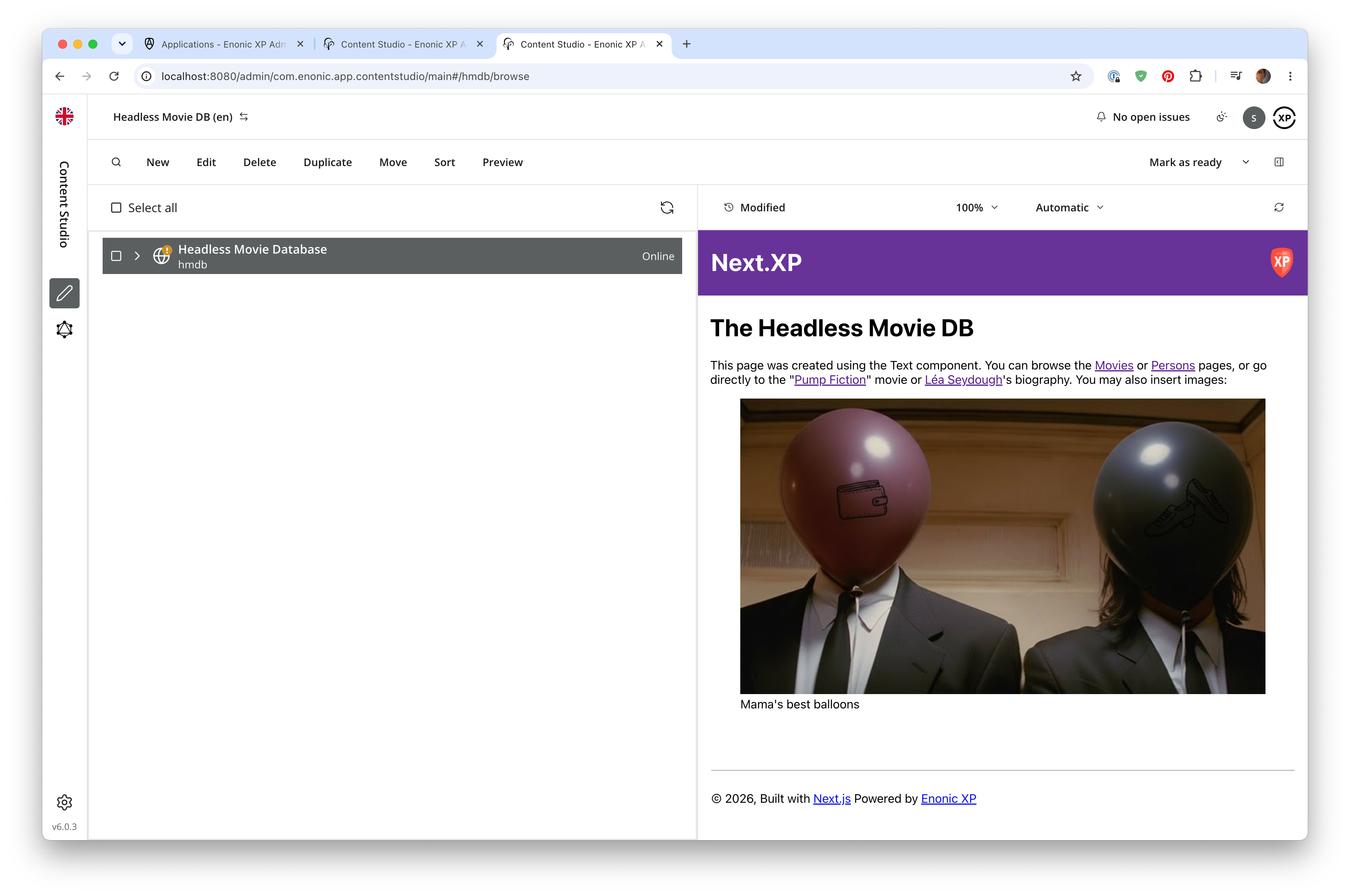 Editors enjoy WYSIWYG editing and live preview, combined with statically generated pages cloud preview