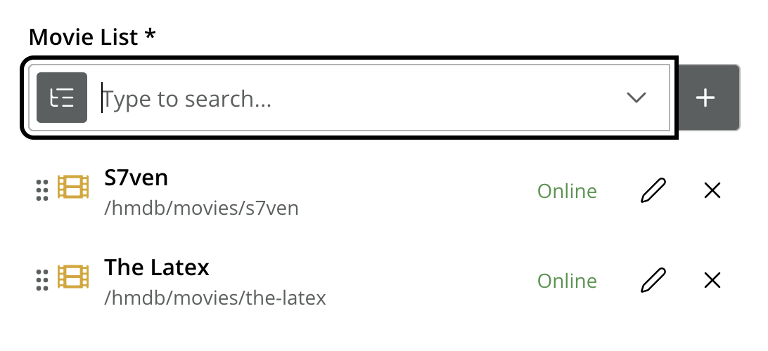 Two items selected