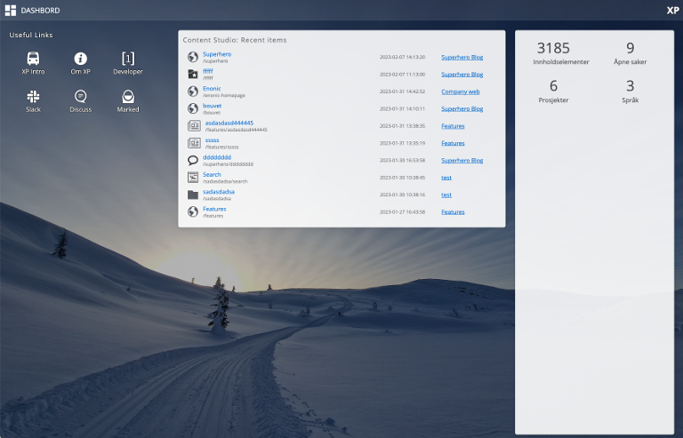 Dashboard Widgets