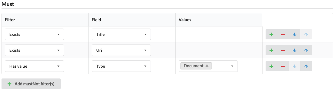 Interface filters