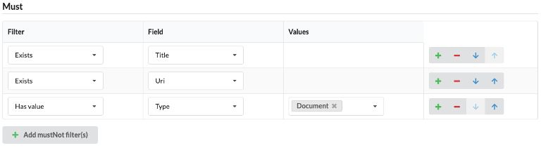 Interface filters