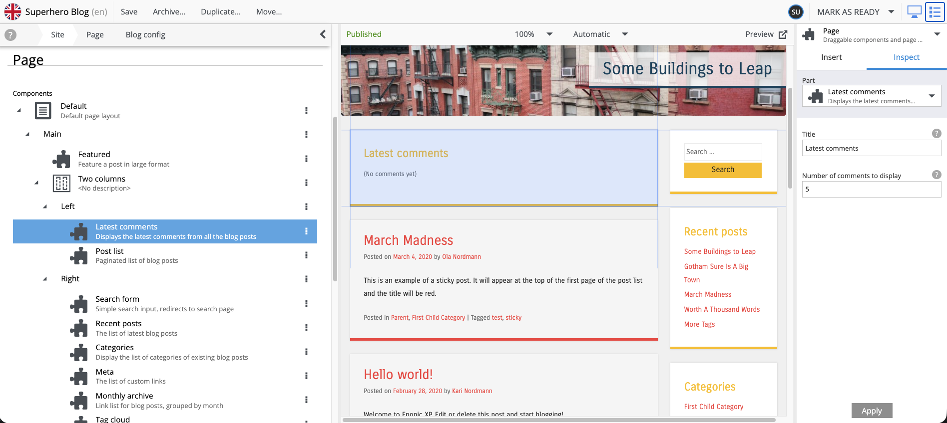 Page Components