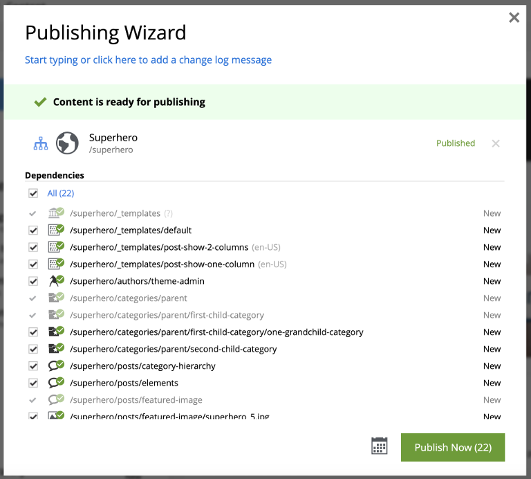 Ready to publish