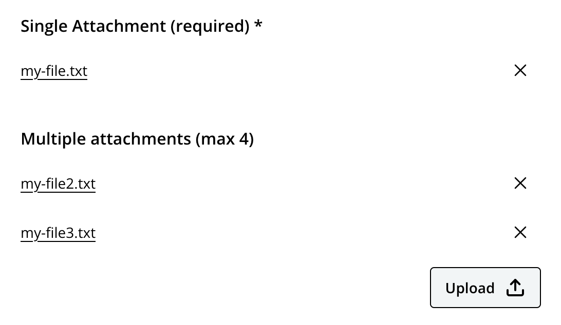 Two variants of the AttachmentUploader