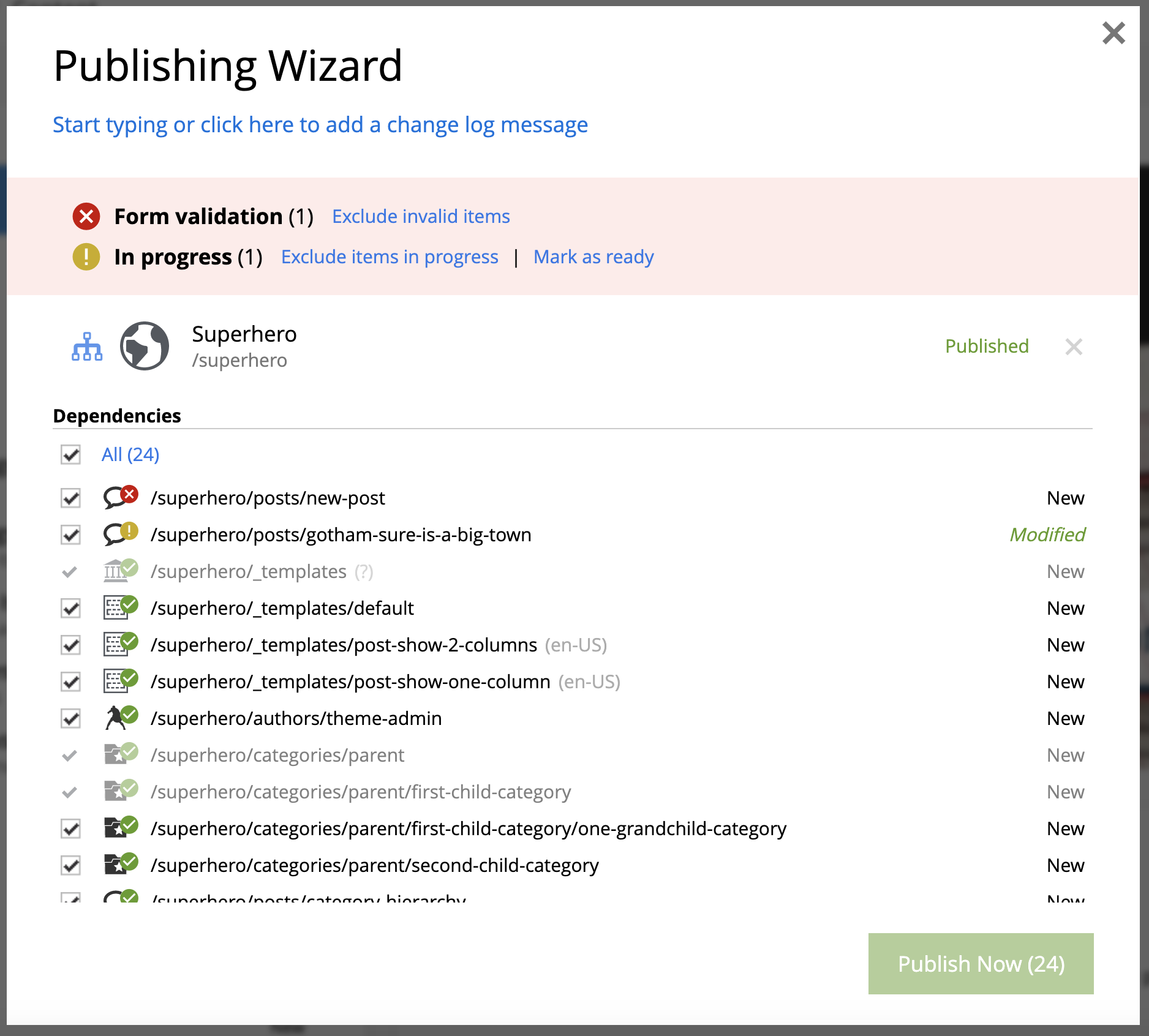 Invalid state blocks publishing