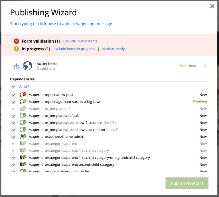 Invalid state blocks publishing