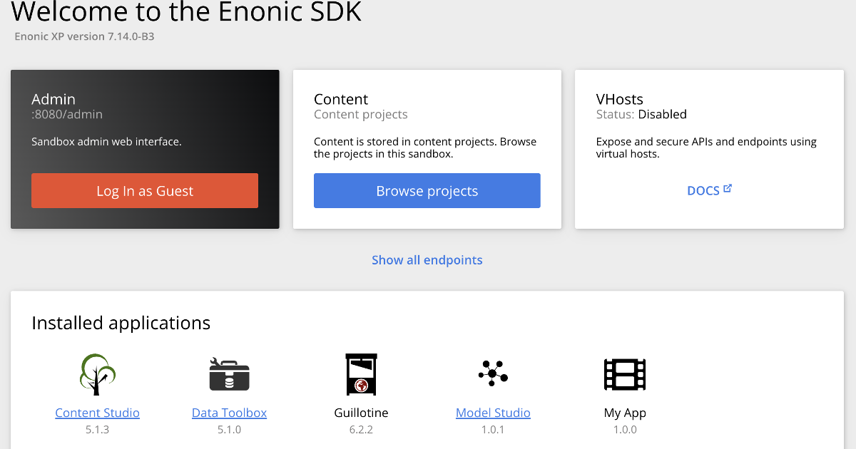 Sandbox - Enonic Developer Portal