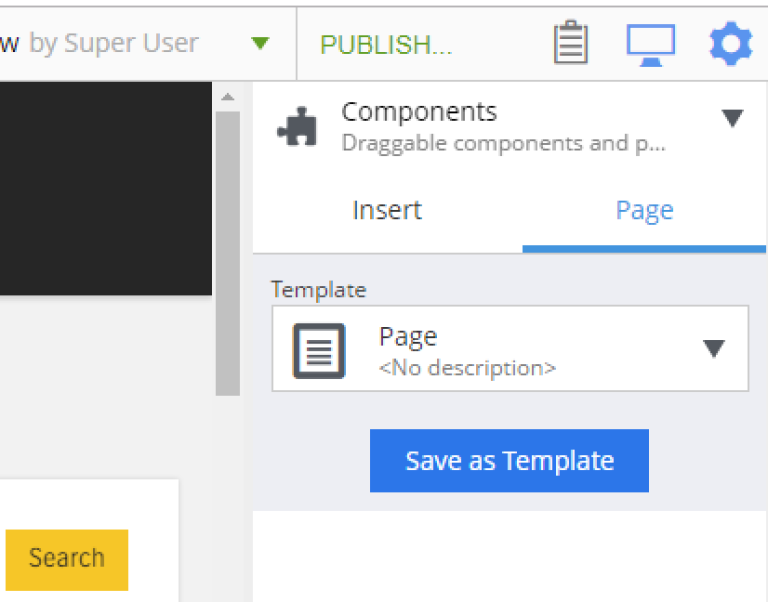 widgets components page