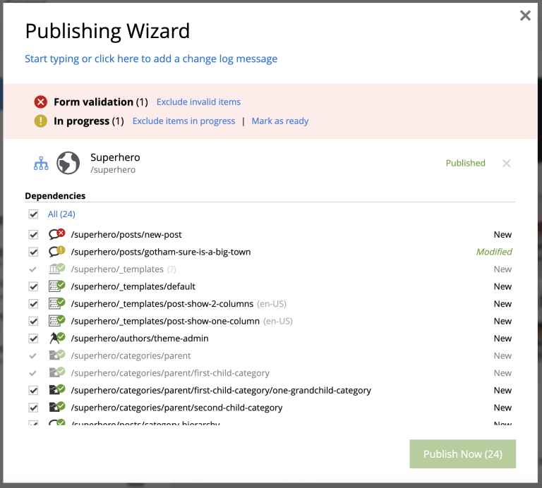 Invalid state blocks publishing