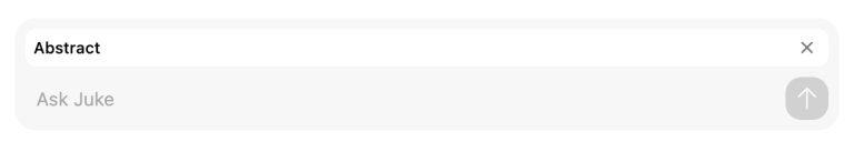 The field "Abstract" is set as context