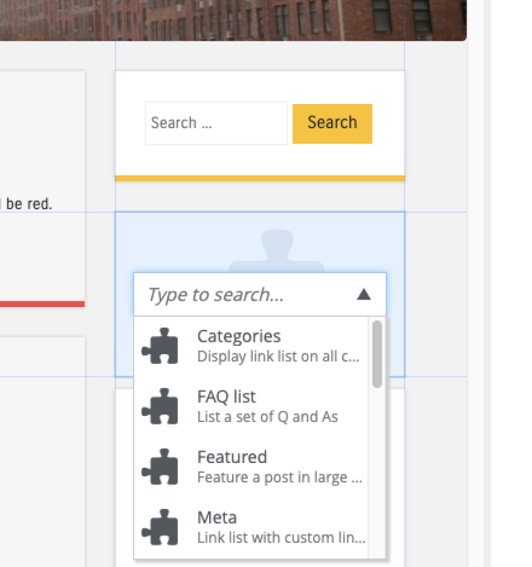 Selecting the specific part