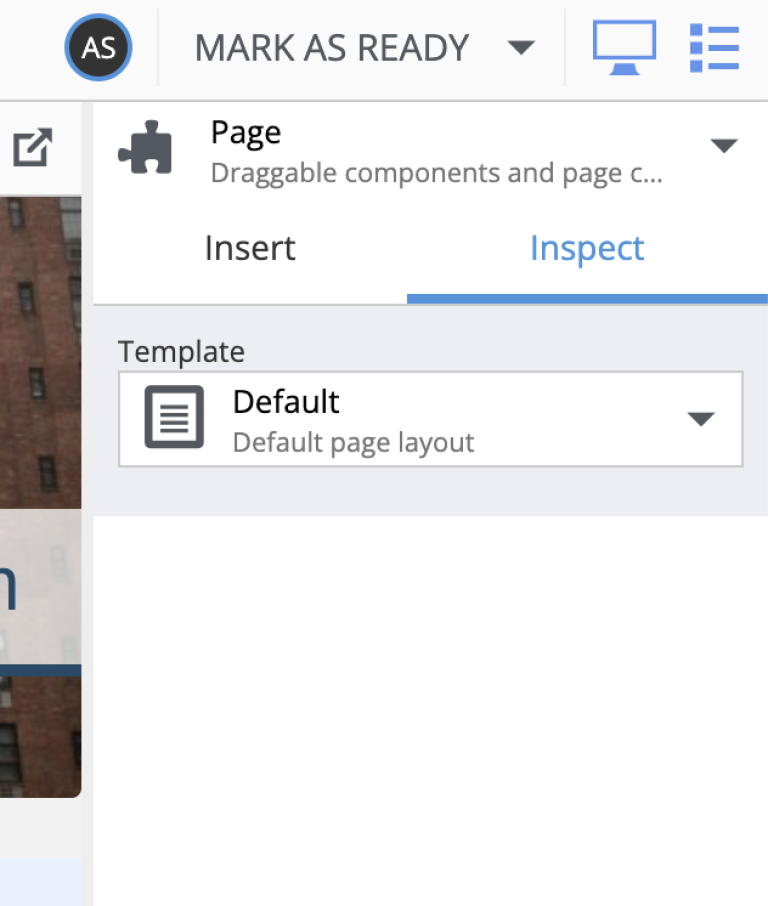 widgets components page