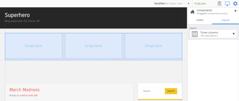 component types layout edit