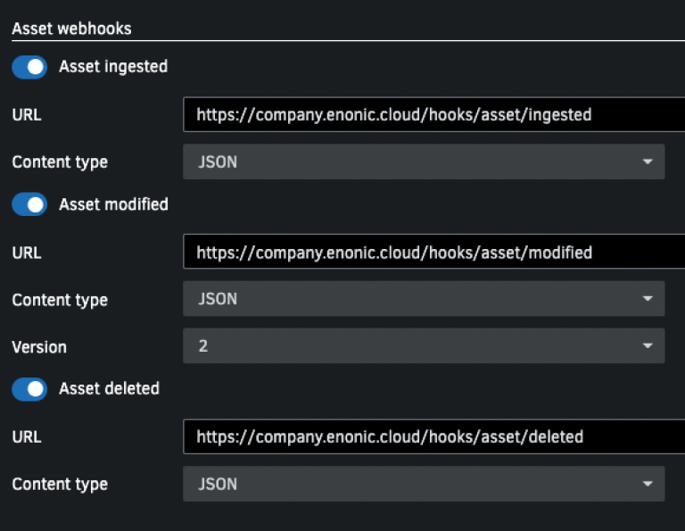 Setting up webhooks