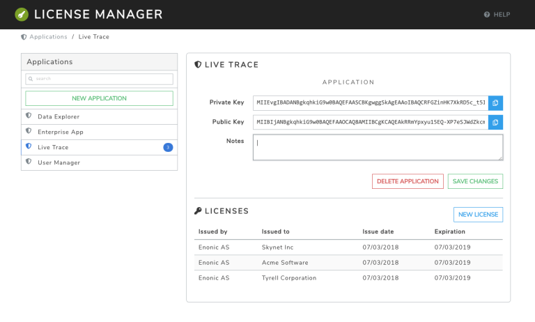 license manager