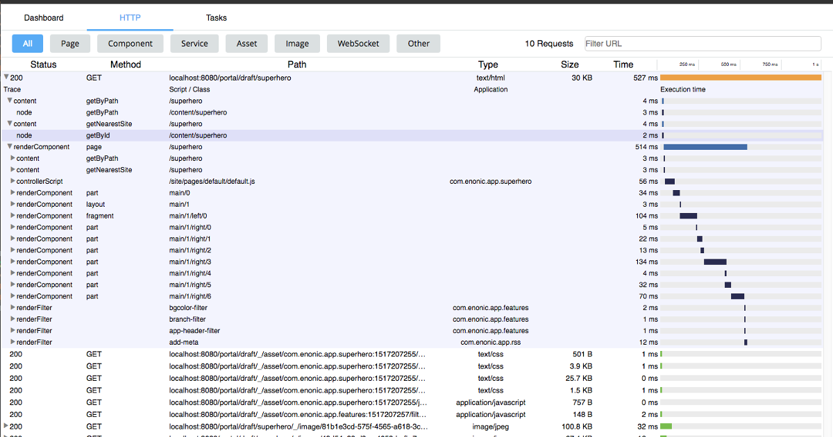 Live Trace - Enonic Developer Portal
