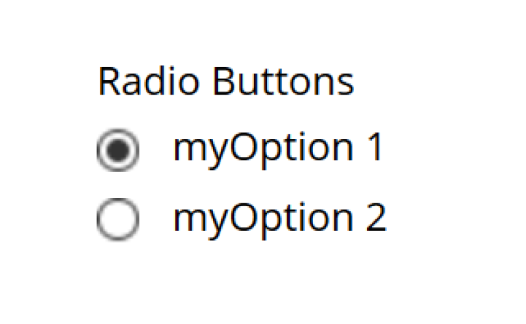two button where one of them is selected