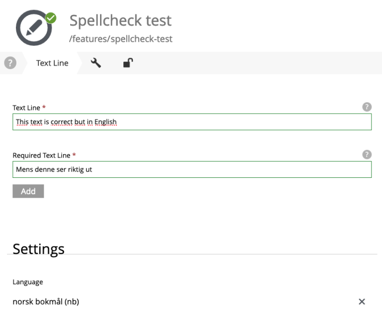 Spell checking in TextLine