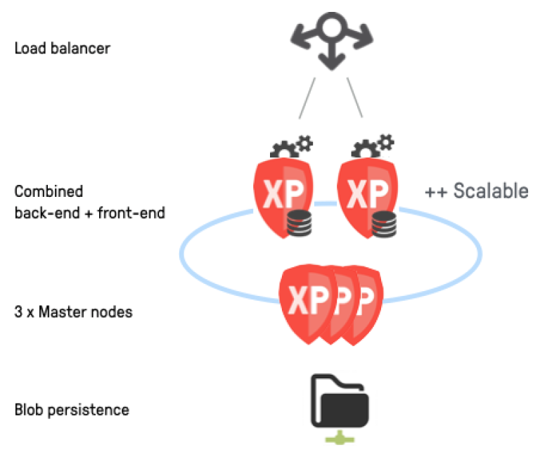 Cluster with dedicated master nodes