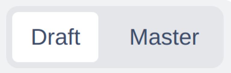 Query playground draft and master buttons