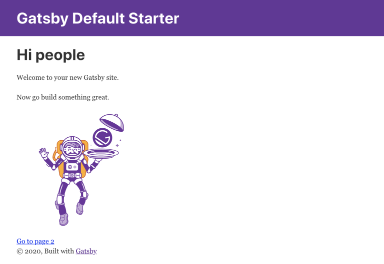 Gatsby Default Starter