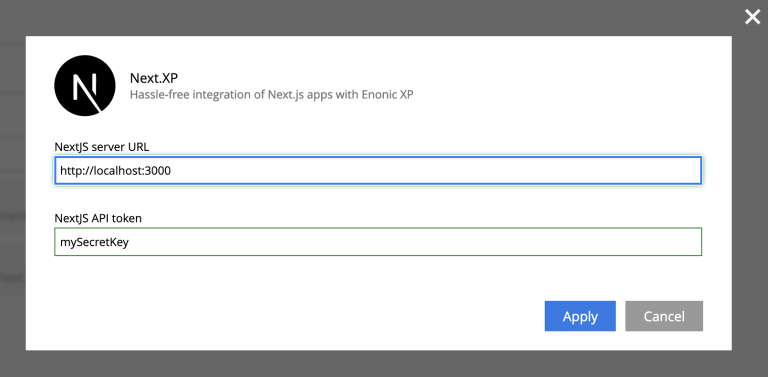 content studio configure nextxp