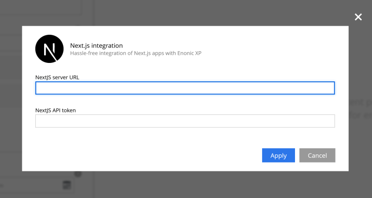 content studio configure app