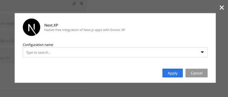 content studio configure nextxp
