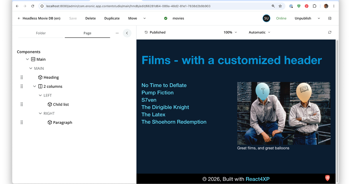 Add Layouts Layouts - Enonic Developer Portal